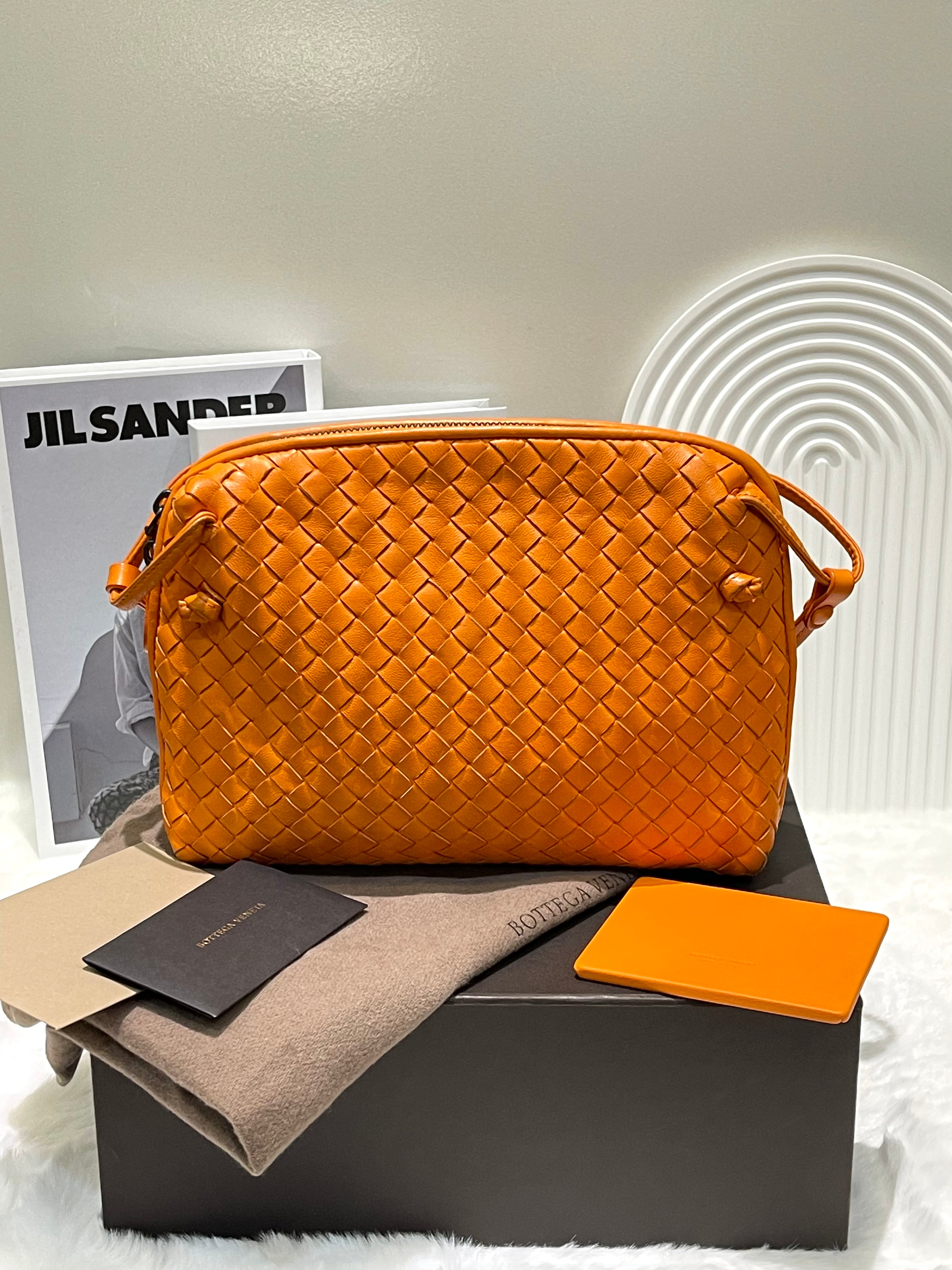 Bottega Veneta Nodini Intrecciato Orange