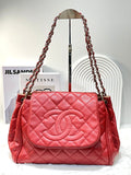 Chanel Red Quilted Caviar Flap Bag
