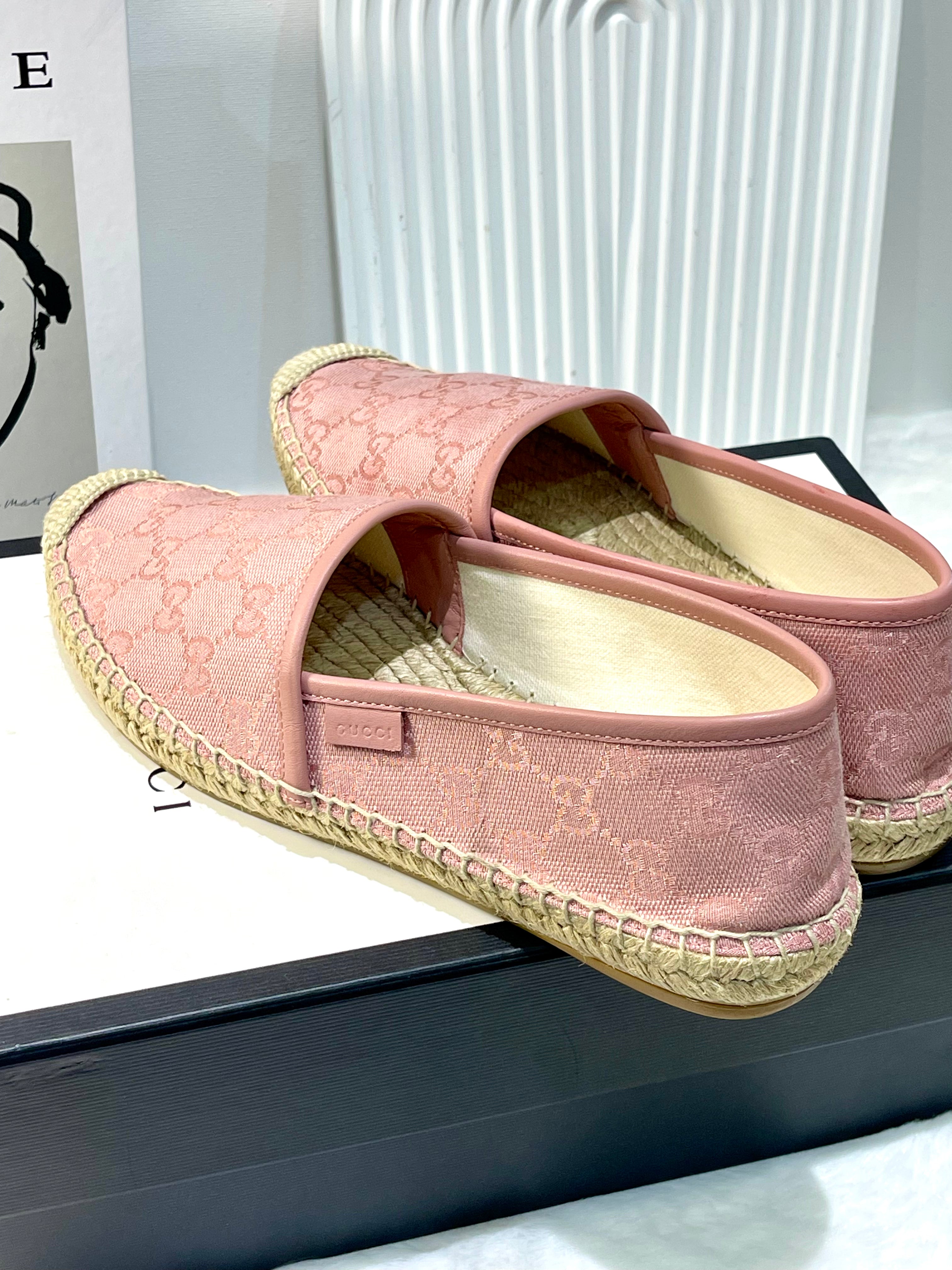 Gucci Canvas Pink Shoes