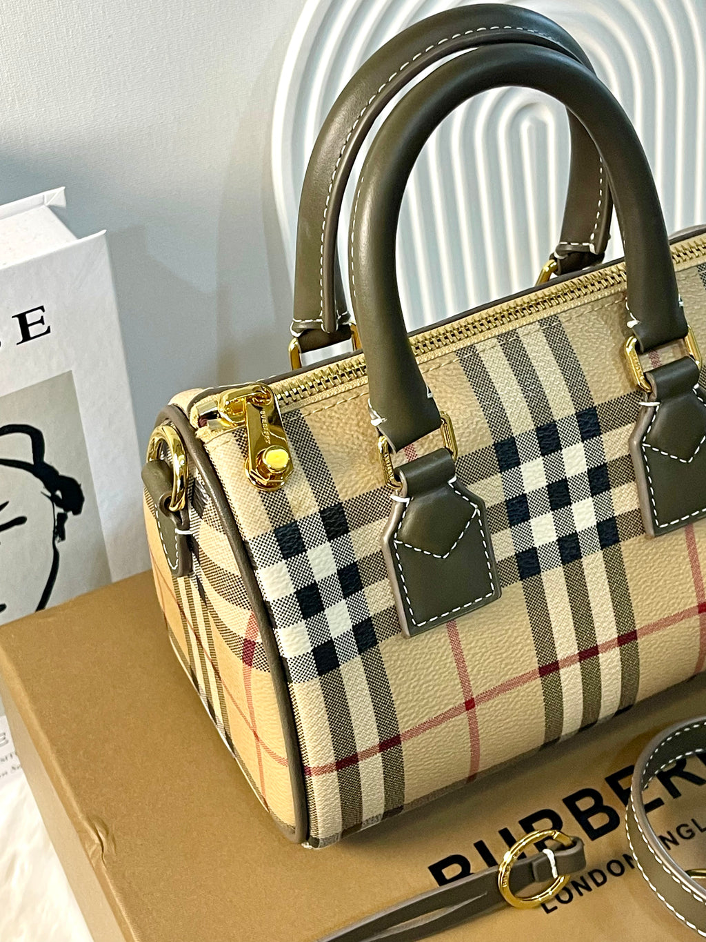 Burberry Mini Check Bowling