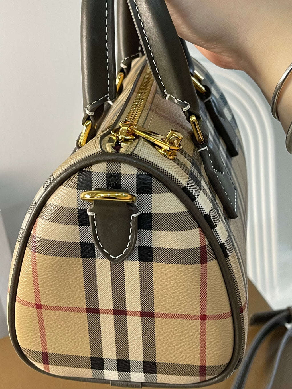 Burberry Mini Check Bowling