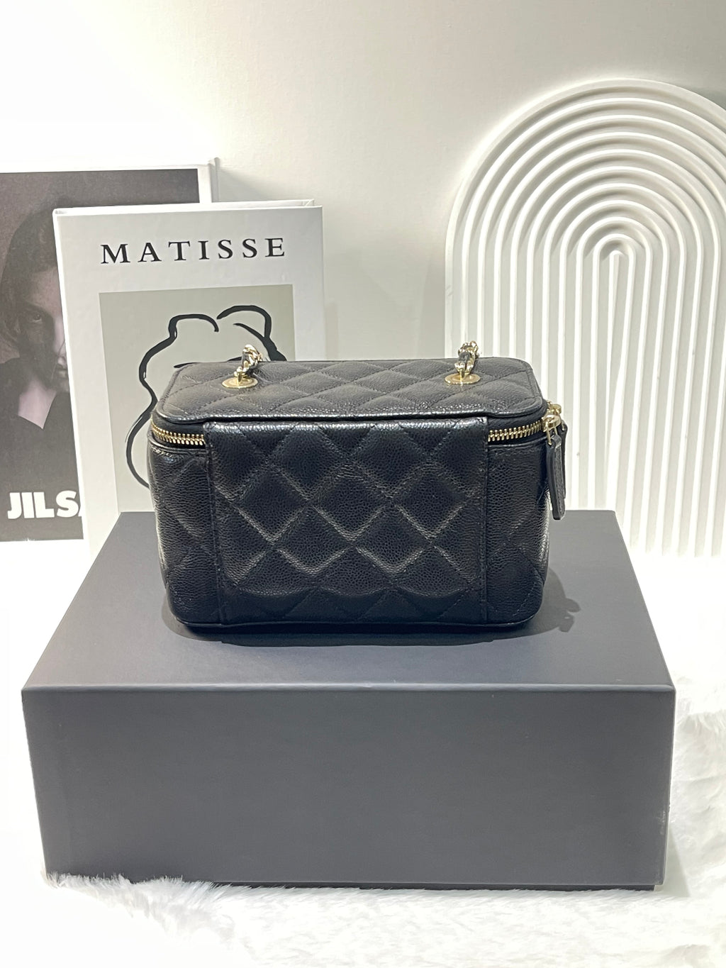 Chanel Black Caviar Vanity Bag