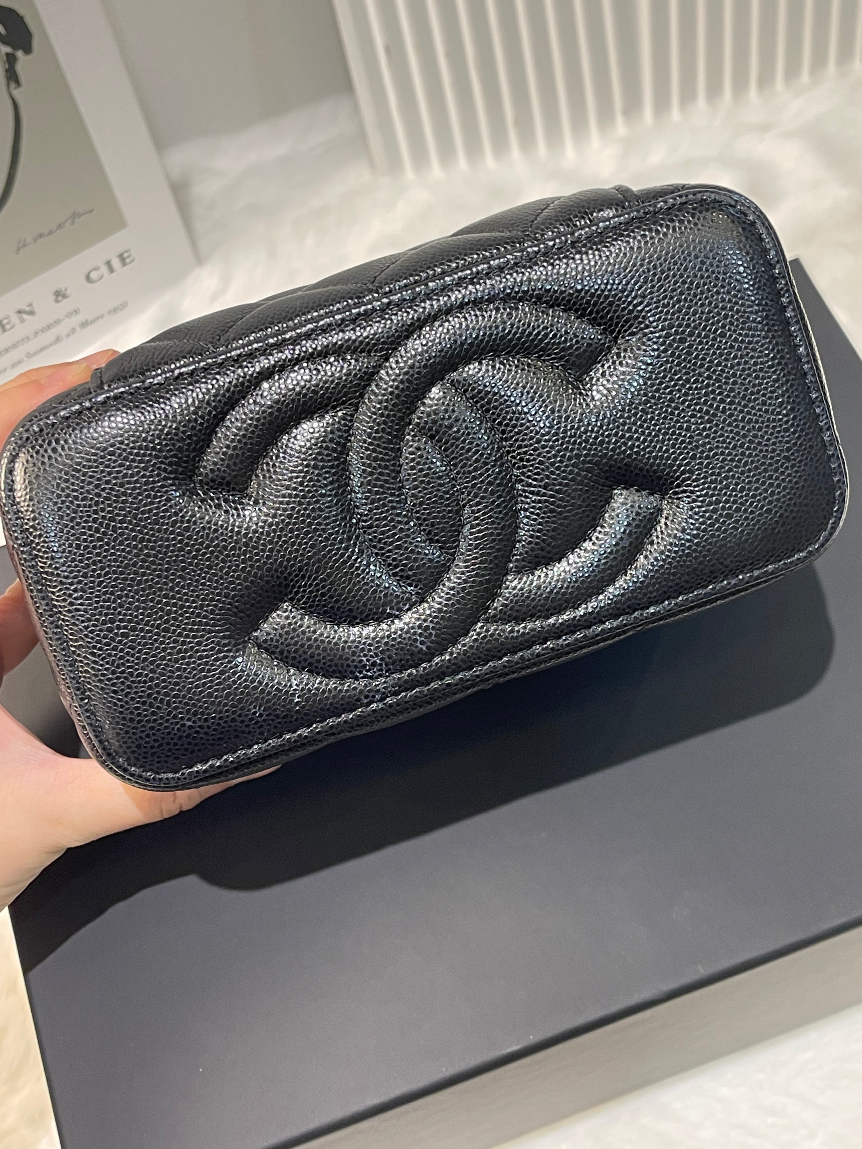 Chanel Black Caviar Vanity Bag