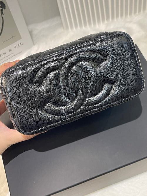 Chanel Black Caviar Vanity Bag