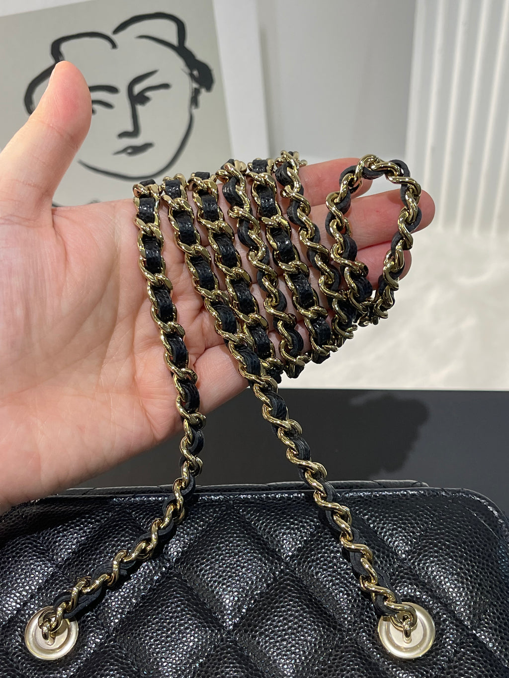 Chanel Black Caviar Vanity Bag