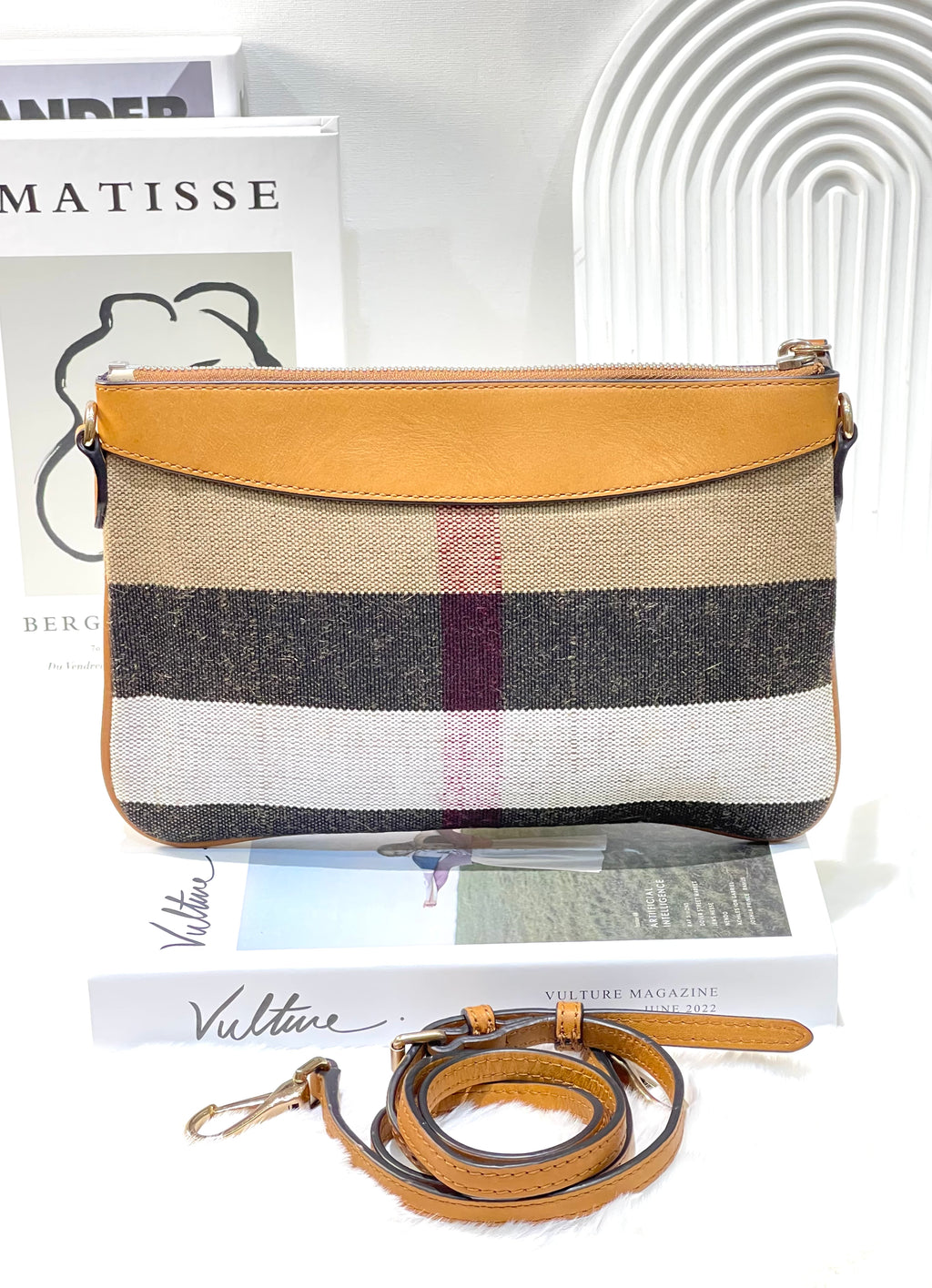 Burberry Envelope Canvas Bag