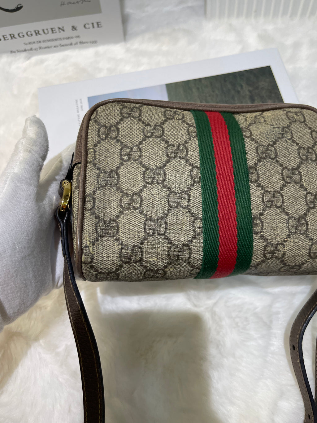 Gucci Ophidia Mini GG Supreme Shoulder Bag