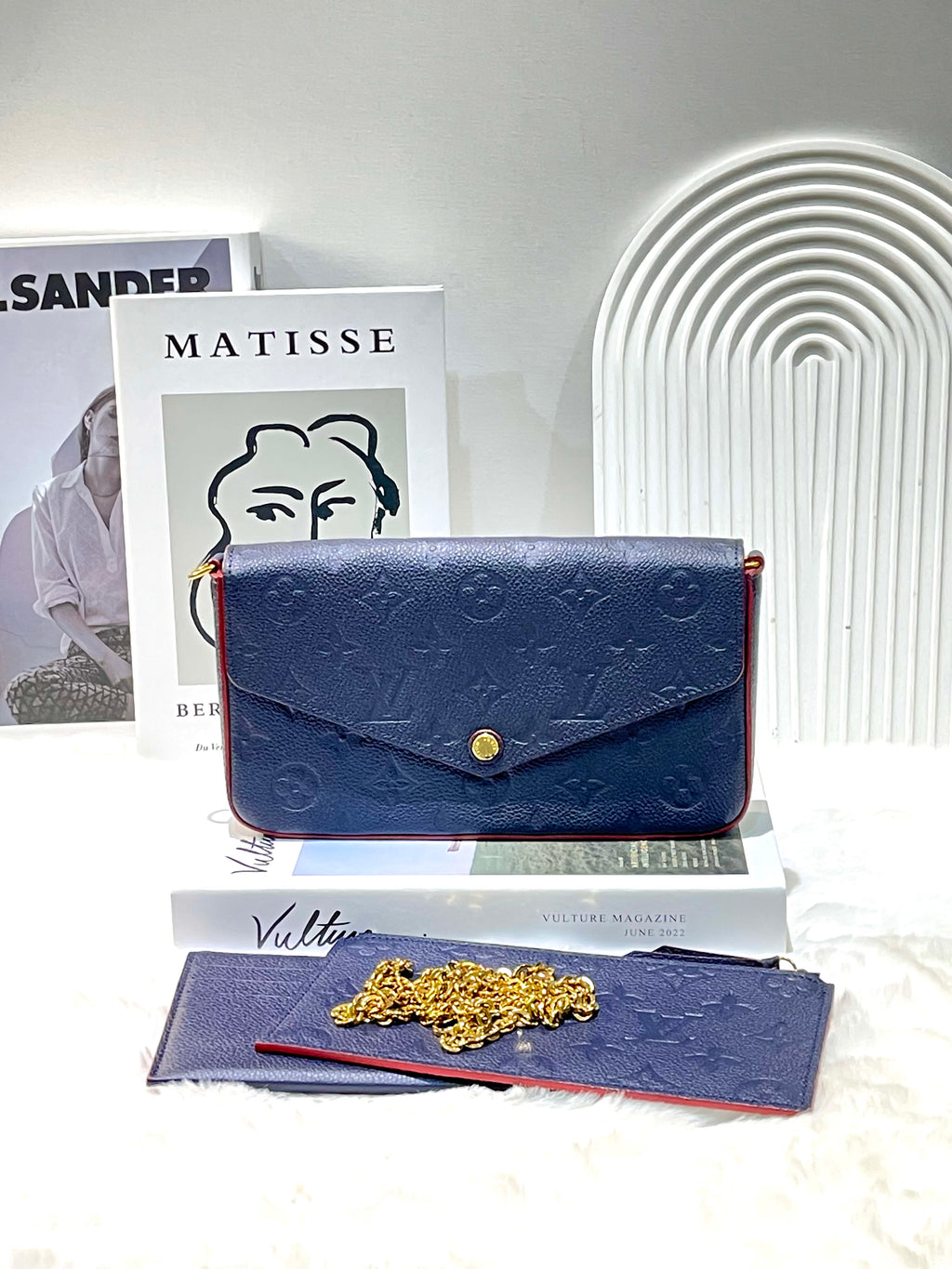 LV Felicie 3in1 Navy Blue