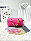 MCM Boston Bag in Chain Leather