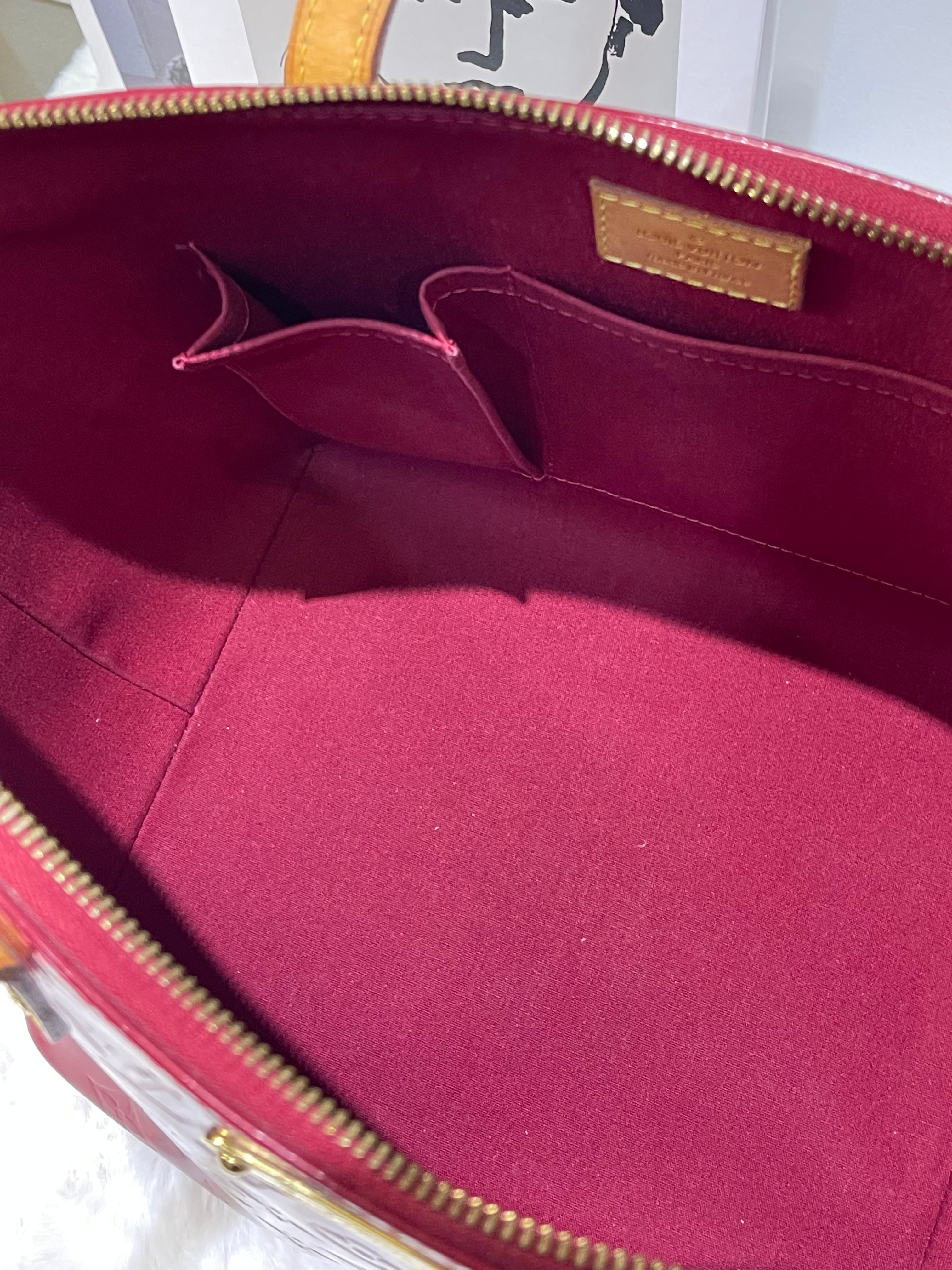 LV Bellevue MM Red Vernis Leather