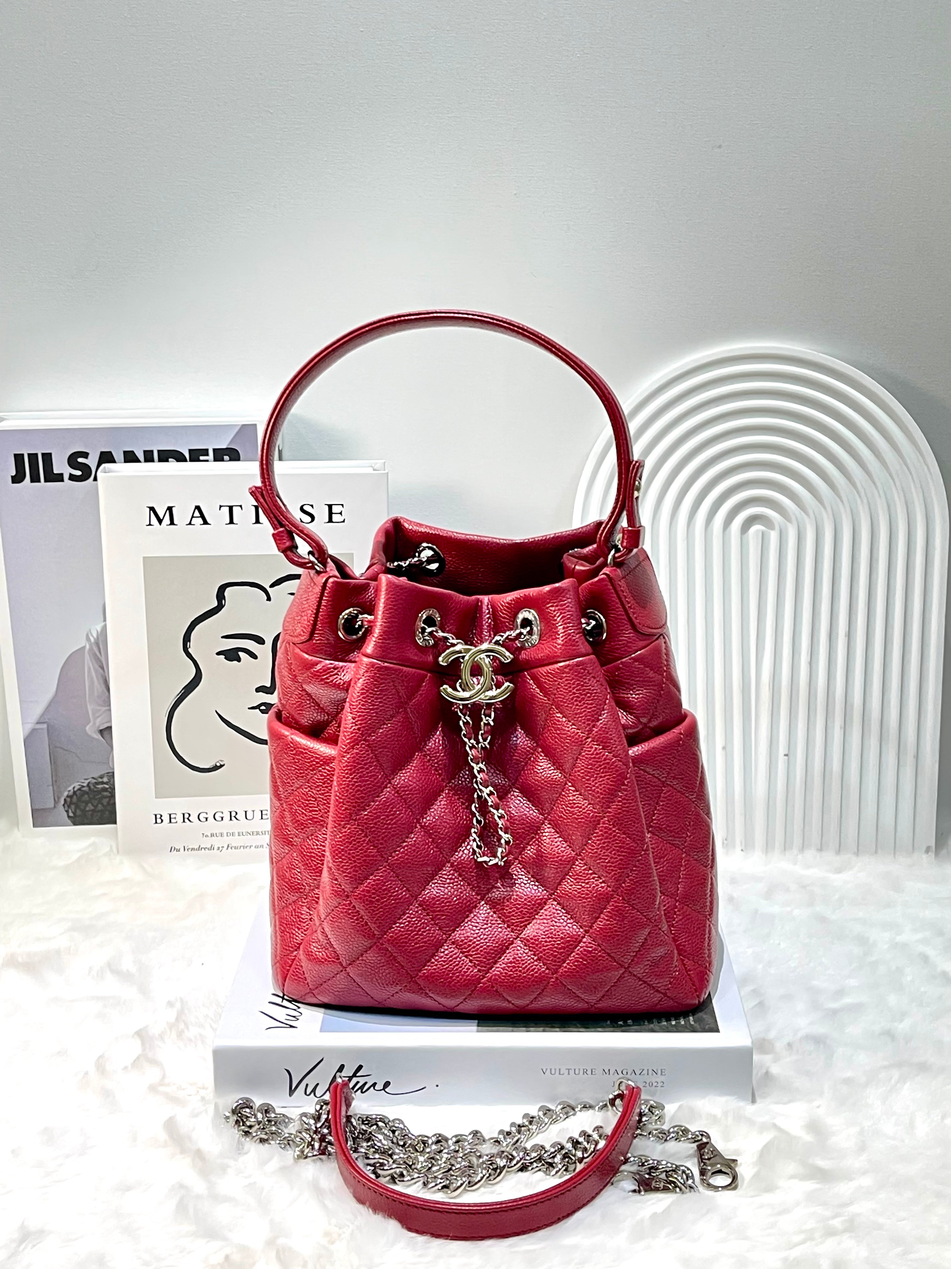 Chanel CC Drawstring Bucket Bag