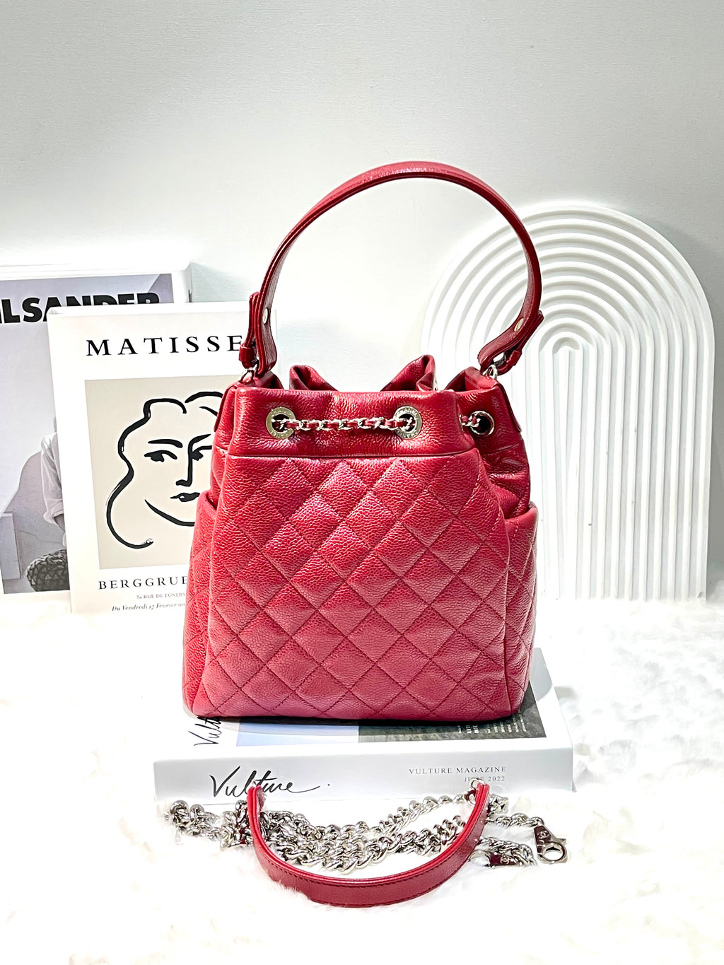 Chanel CC Drawstring Bucket Bag