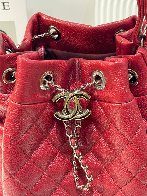 Chanel CC Drawstring Bucket Bag