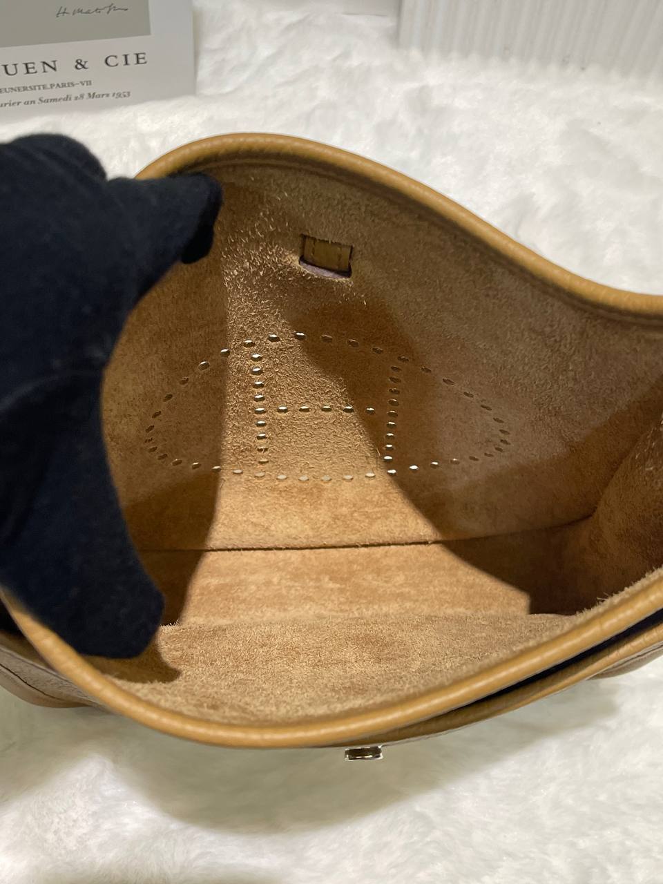 Hermes Evelyne 23 biscuit SHW